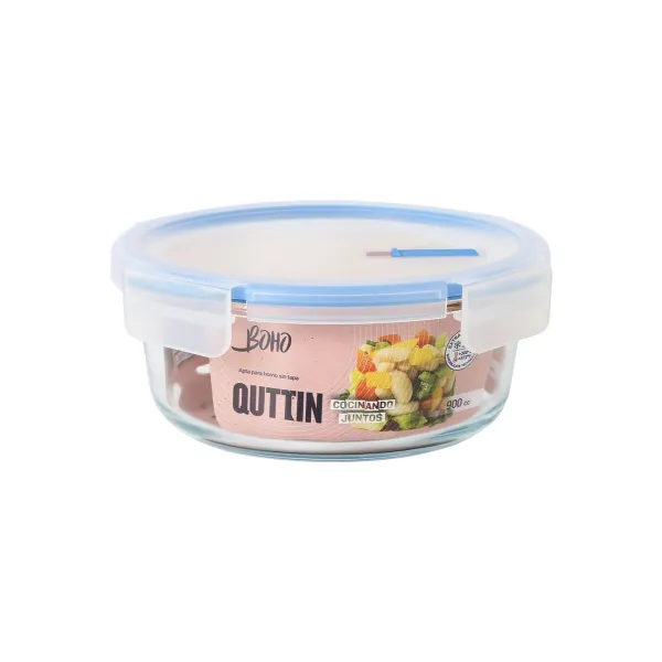 Герметичная коробочка для завтрака Quttin Boho Прозрачный 0,9 l (6 штук)