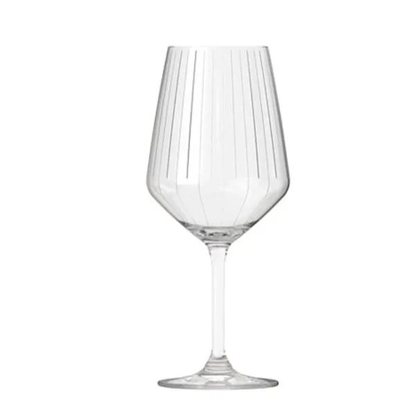 Vīna glāžu komplekts Inde Carre optics ø 9,8 x 22,2 cm 650 ml 6 Daudzums