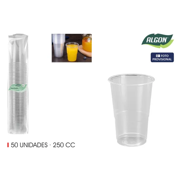 Lasisetti Algon 250 ml 50 Kappaletta (18 osaa)