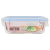Герметичная коробочка для завтрака Quttin Boho Прозрачный Прямоугольный 1 L (6 штук)