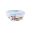 Hermetic Lunch Box Quttin Boho Transparent 0,3 L (12 Units)
