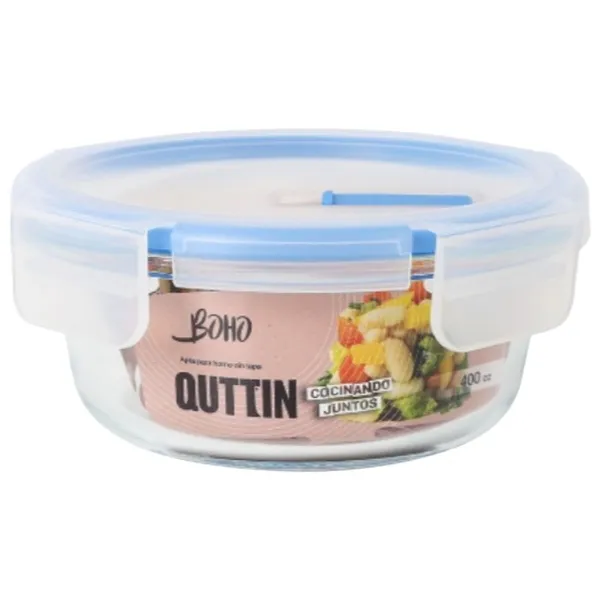 Герметичная коробочка для завтрака Quttin Boho Прозрачный 0,4 l (12 штук)