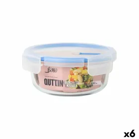 Герметичная коробочка для завтрака Quttin Boho Прозрачный 650 ml (6 штук)