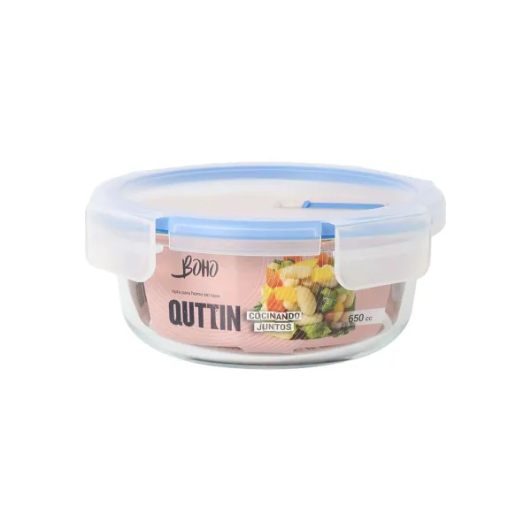 Герметичная коробочка для завтрака Quttin Boho Прозрачный 650 ml (6 штук)