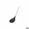 Skimmer MasterChef Silicone Stainless steel 34 cm (24 Units)