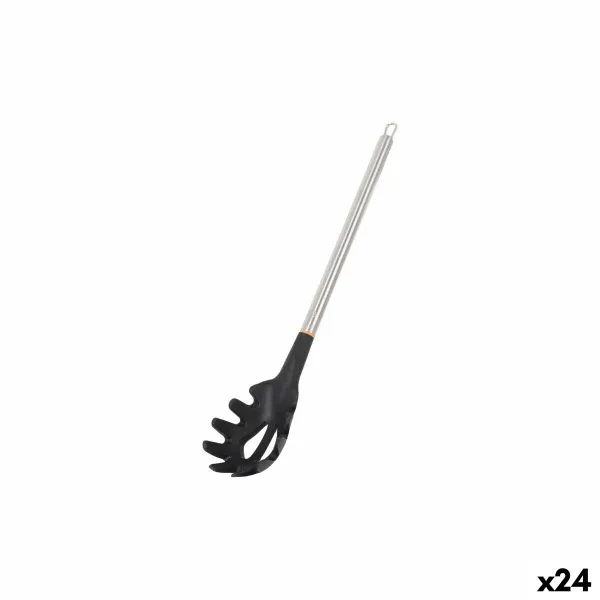 Ложка для пасты MasterChef Силикон Нержавеющая сталь 34 cm (24 штук)