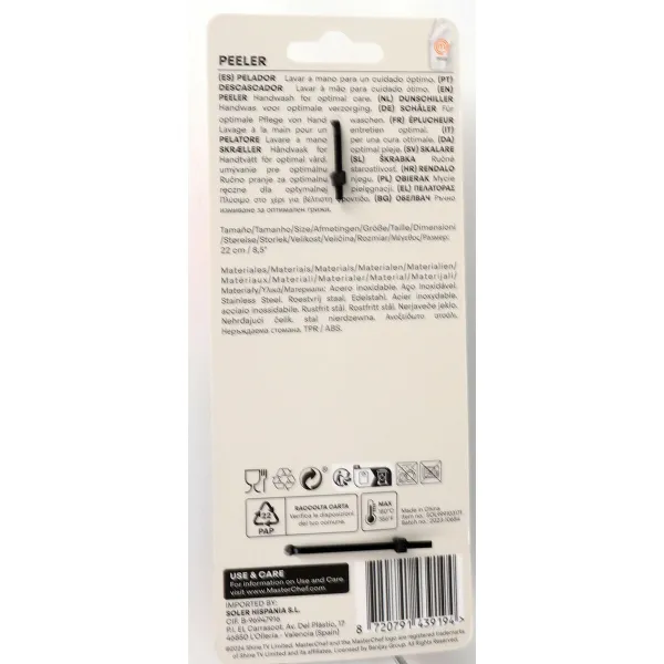 Peeler MasterChef Stainless steel (24 Units)
