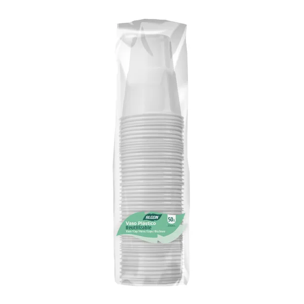 Lasisetti Algon Valkoinen 330 ml 50 Kappaletta (12 osaa)