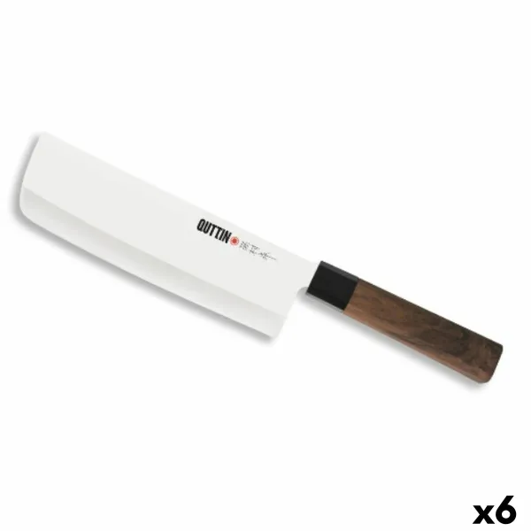 Кухонный нож Quttin Takamura Коричневый Серебристый 17 cm (6 штук)