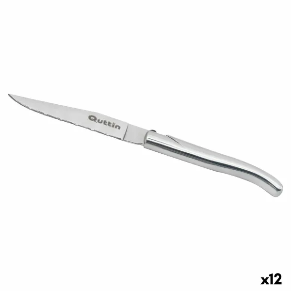 Нож для мяса Quttin Kobe Серебристый 10,5 cm (12 штук)