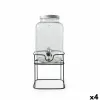Дозатор напитков La Mediterránea Rustik Металл Cтекло 4 L 17 x 17 x 30,5 cm (4 штук)