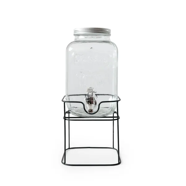 Drinks dispenser La Mediterránea Rustik Metal Glass 4 L 17 x 17 x 30,5 cm (4 Units)