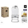Drinks dispenser La Mediterránea Rustik Metal Glass 8 L 22 x 22 x 37 cm (4 Units)