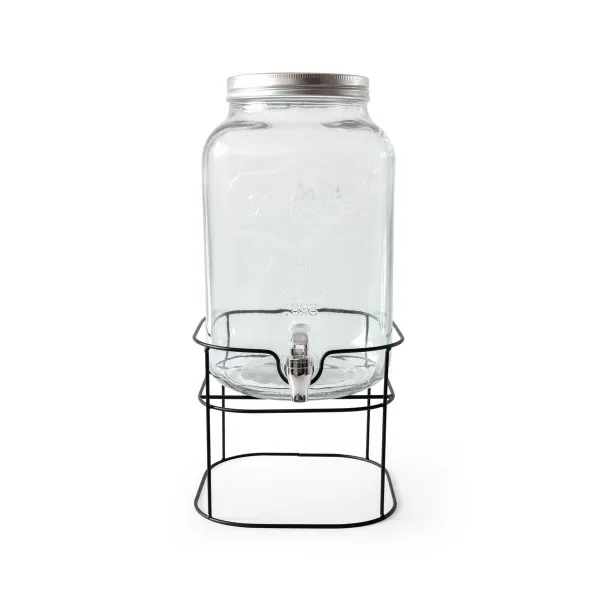 Drinks dispenser La Mediterránea Rustik Metal Glass 8 L 22 x 22 x 37 cm (4 Units)