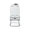 Drinks dispenser La Mediterránea Rustik Metal Glass 8 L 22 x 22 x 37 cm (4 Units)