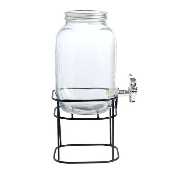 Drinks dispenser La Mediterránea Rustik Metal Glass 8 L 22 x 22 x 37 cm (4 Units)