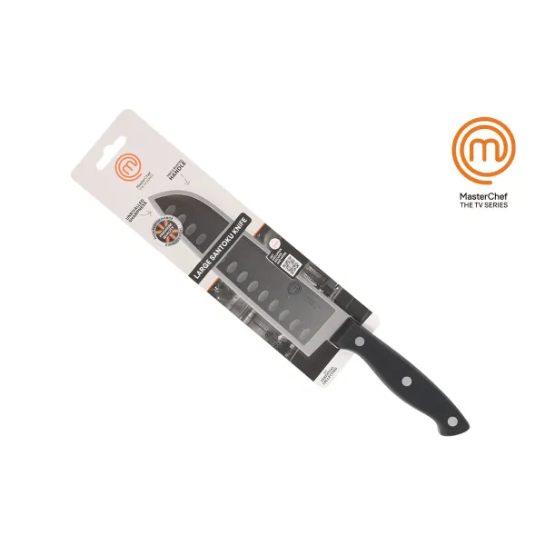 Кухонный нож MasterChef Чёрный Серебристый 18 cm (18 штук)