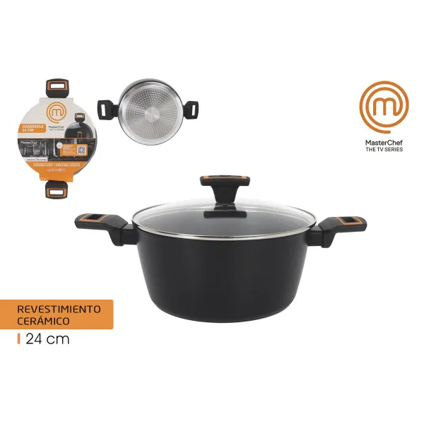 Puodas su dangčiu MasterChef 24 cm 2,5 mm (4 vnt.)