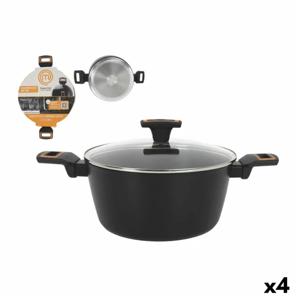 Puodas su dangčiu MasterChef 28 cm 2,5 mm (4 vnt.)