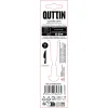Meat Knife Set Quttin Classic Silver Stainless steel 21,5 x 1,9 cm 2 Pieces (12 Units)