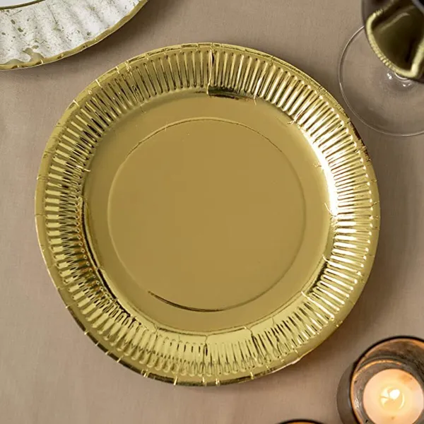 Lautassetti Algon Kullattu 23 cm 10 Kappaletta (18 osaa)