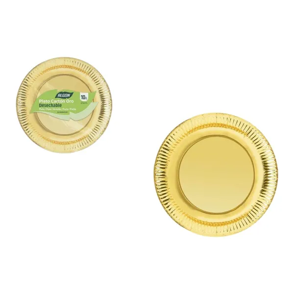 Plāksņu komplekts Algon Bronza 23 cm 10 Daudzums (18 gb.)