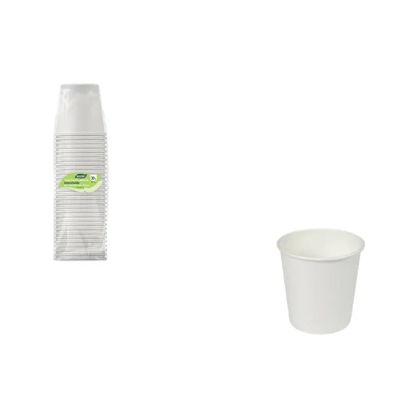 Stiklinių rinkinys Algon Balta 80 ml 30 Dalys (24 vnt.)