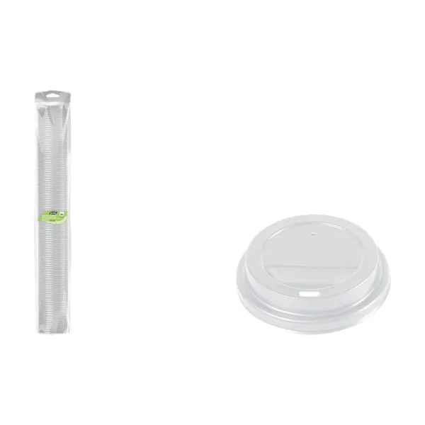 Set of lids for glasses Algon 250 ml 100 Pieces (12 Units)