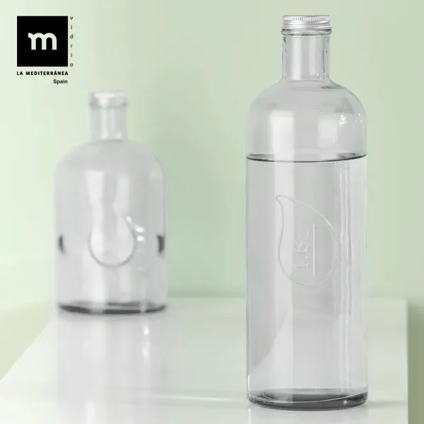 Стеклянная бутылка La Mediterránea Металл Cтекло 1,6 L (12 штук)