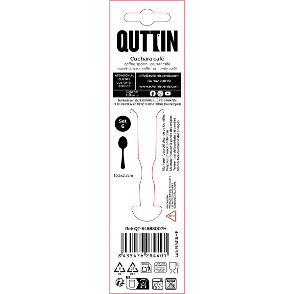 Десертная ложка Quttin Classic 6 Предметы (12 штук)