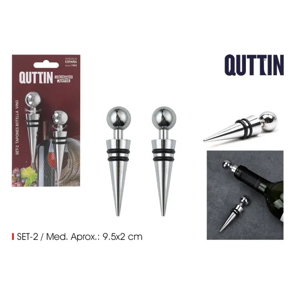Капельная пробка для бутылки Quttin 2 x 9,5 cm 2 Предметы (12 штук)