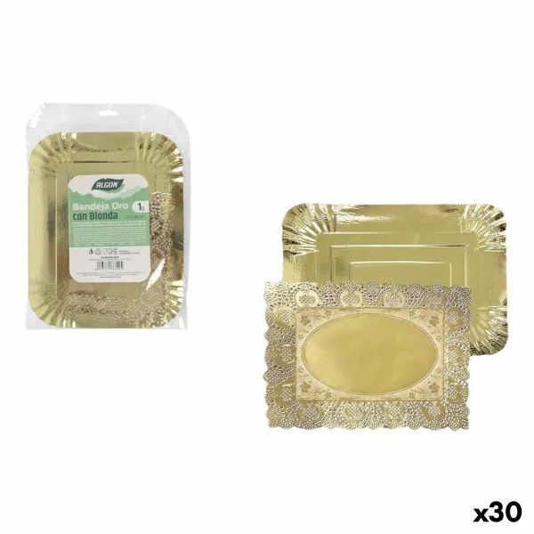 поднос для закусок Algon Прямоугольный 22 x 28 cm (30 штук)