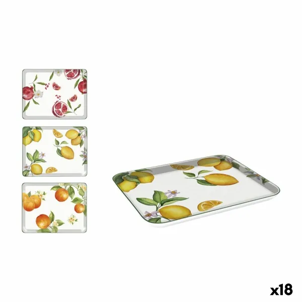 Поднос La Mediterránea 27 x 21 cm Фрукты 18 штук