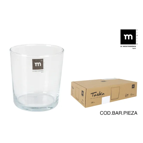 Стеклянный стакан La Mediterránea Taska 360 ml (12 штук)