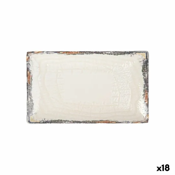 Pasniegšanas Plate La Mediterránea Albus Taisnstūra 25,3 x 15 x 2 cm (18 gb.)