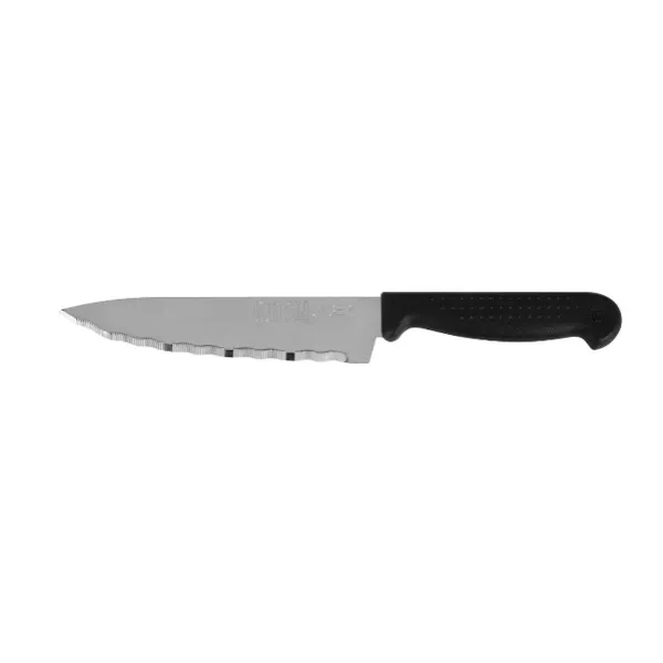 Kitchen Knife Quttin Laser Black Silver 28 x 6 x 1,3 cm (36 Units)