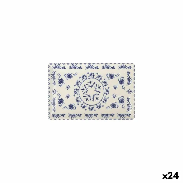 Serving Platter La Mediterránea Blur Rectangular 20 x 13 x 2 cm (24 Units)