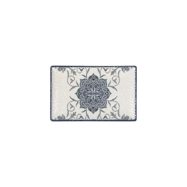 Serving Platter La Mediterránea Rosetta Rectangular 20 x 13 x 2 cm (24 Units)