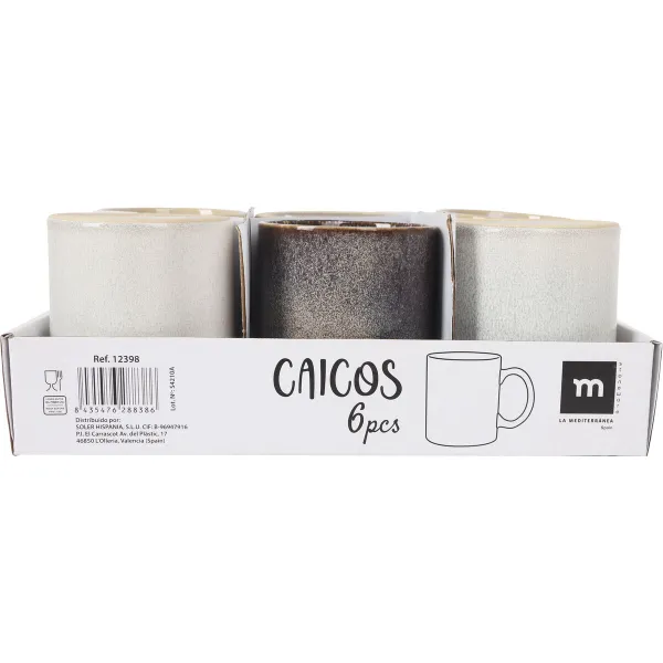 Mug La Mediterránea Caicos Rectangular 300 ml (24 Units)