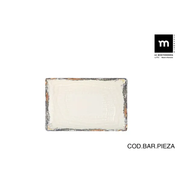 Tarjotin La Mediterránea Albus 20 x 13 x 2 cm (24 osaa)