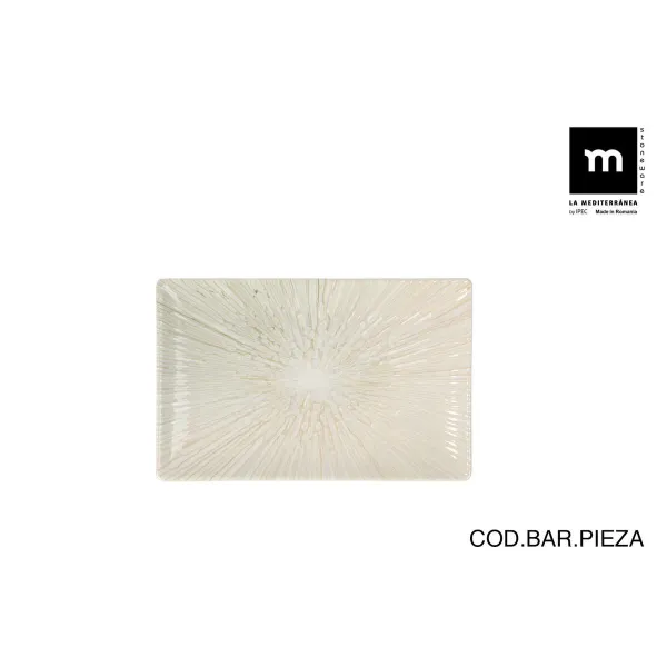 Serving Platter La Mediterránea Anya Rectangular 20 x 13 x 2 cm (24 Units)