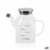 Menāža La Mediterránea Caurspīdīgs Sudrabains Metāls Borosilikāta glāze 0,5 L (12 gb.)