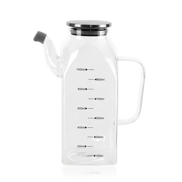 Menāža La Mediterránea Caurspīdīgs Sudrabains Metāls Borosilikāta glāze 1 L (6 gb.)