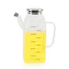 Cruet La Mediterránea Transparent Silver Metal Borosilicate Glass 1 L (6 Units)