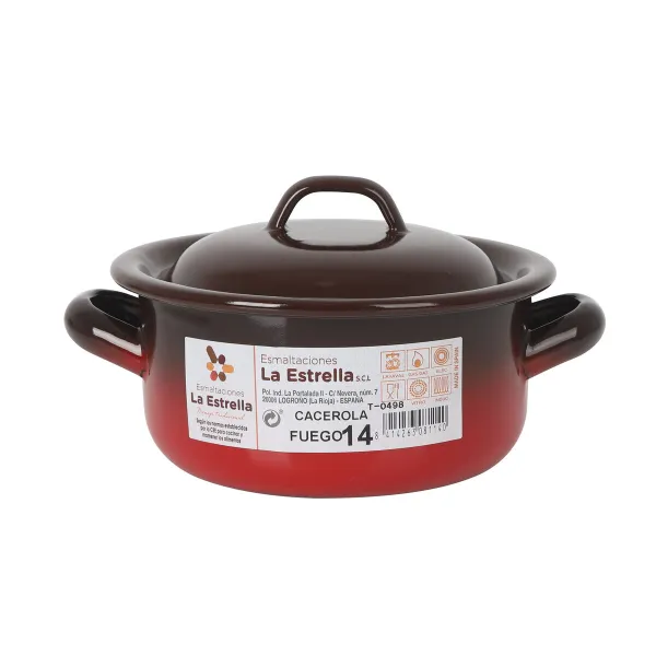 Кастрюля La Estrella Fuego 1L Ø 14 x 7 cm (6 штук)