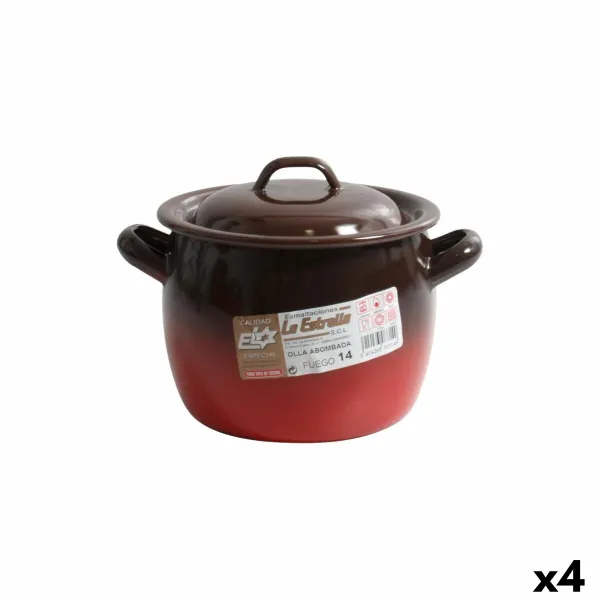 Kastrolis ar Vāku La Estrella Fuego ø 12 x 11 cm (4 gb.)