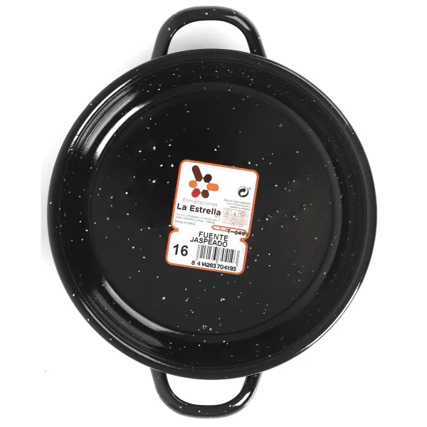 Keptuvė skersmuo La Estrella Jaspeada 600 ml Ø 16 x 3,9 cm (12 vnt.)