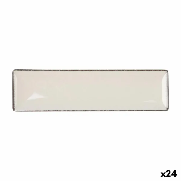 Pasniegšanas Plate La Mediterránea Anllo Taisnstūra 30 x 8 x 2 cm (24 gb.)