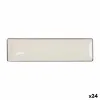 Pasniegšanas Plate La Mediterránea Anllo Taisnstūra 30 x 8 x 2 cm (24 gb.)