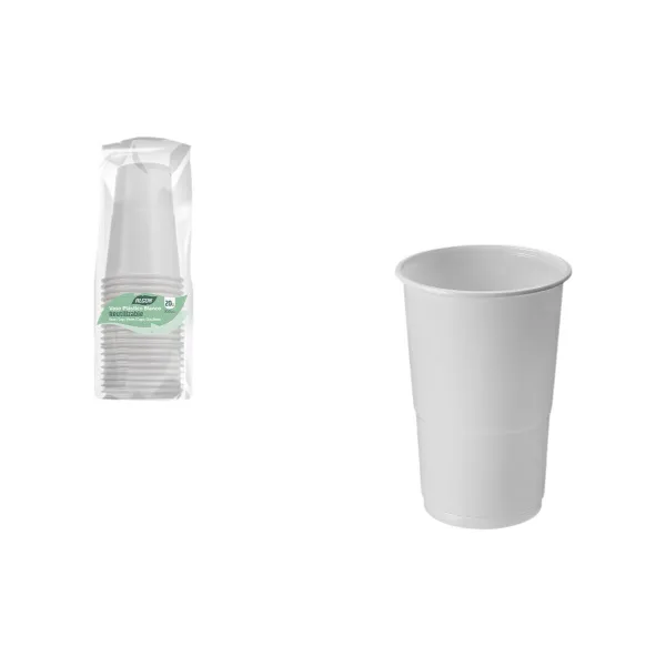 Set of glasses Algon White 300 ml 20 Pieces (24 Units)